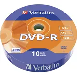 Verbatim DVD-R 4,7GB 16x 10er Wrap Spindel Silber