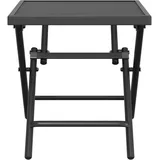 vidaXL Gartentisch Klappbar Anthrazit 38x38x38 cm Stahlgitter