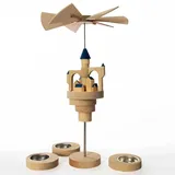 Seiffener Volkskunst Pyramide Luftschloss Stella Blaue Dächer von Schalling