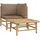 vidaXL Garten-Lounge-Set 2-tlg. lila Bambus