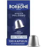 Caffe Borbone "Magica Palermo" Mischung - 100 Aluminium-Kapseln (10 x 10 Stück) – Kompatibel mit Kaffeemaschinen für den Hausgebrauch der Marke Nespresso*