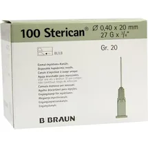 B. Braun Kanülen Standardkanülen 100 Stück 0,40 x 20 mm