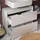 Vicco Waschbeckenunterschrank Majest, Hochglanz, 80.1 x 62 cm mit 2 Schubladen, Vicco
