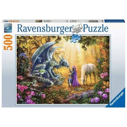 Ravensburger Puzzle Drachenflüsterer 500 Teile Puzzle, Puzzleteile bunt