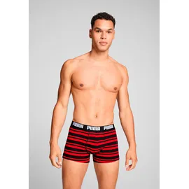 Puma MEN EVERYDAY PLACED LOGO BOXERS 2P rot/schwarz L 2er Pack