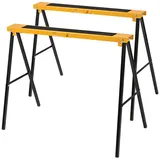 Costway Gerüstbock Metall gelb 2 tlg.