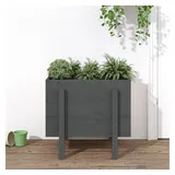 furnicato Hochbeet Pflanzkübel 62 x 50 x 57 cm Grau