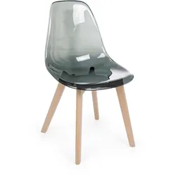 Stuhl Easy 4er-Set aus Kunststoff, Grau