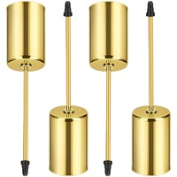 [20–23 mm] Packung mit 4 Adventskranz-Kerzenhaltern für Stabkerzen, Party-Adventskranz mit kurzer Spitze, Heimdekoration