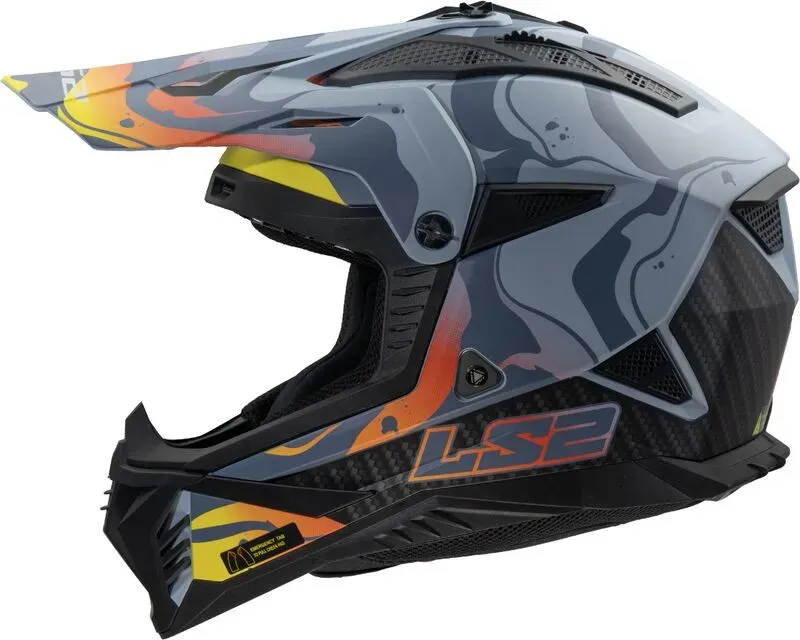 Ls2 Mx708 Fast Ii Wash Matt/Schwarz/Dunkelgrau 3XL