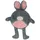 Bunny Puppy Flat Rabbit 27x20 cm Gold
