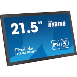 Iiyama ProLite TF2238MSC-B1 55cm (21,5") FHD IPS Touch-Monitor HDMI/DP/USB 5ms