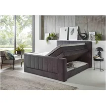 SUN GARDEN Boxspringbett 180 x 200 cm H3 Grau