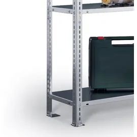 Schulte Lagertechnik Fachbodenregal Stahl 3000 x 1000 x 300 mm verzinkt 7 Fachböden