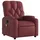 vidaXL Massagesessel 86,5 x 93,5 x 0 cm Weinrot Kunstleder mit Fernbedienung