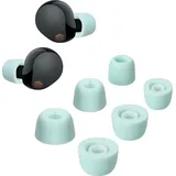 kwmobile 6x Ersatz In Ear Kopfhörer kompatibel mit Sony WF-1000XM5-3 Größen - Polster Ohrstöpsel In-Ear Ohrhörer - Hellblau