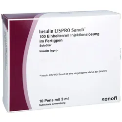 Insulin Lispro Sanofi 100 E/ml Inj.-Lsg. 10X3 ml