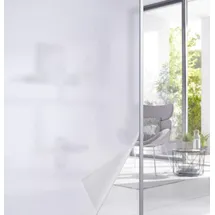 Gardinenbox Fensterfolie selbsthaftend Milchglas 67x200 cm Sichtschutzfolie Anti-UV statische Haftung Folie selbstklebend, 201916000
