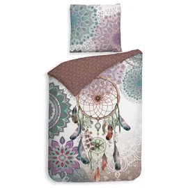 Zo!Home Renforcé Bettwäsche Digital - Traumfänger, Mandalas in bunt | Gr.: 200 x 200 + 2 x 80 x 80 cm