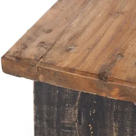 DESIGN DELIGHTS Hocker Altholz 29 x 18 x 19 cm Schwarz