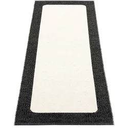pappelina Ilda Outdoor-Teppich - black / vanilla 70 x 180cm