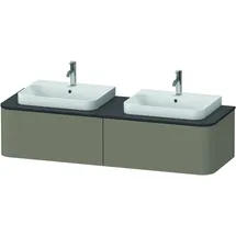 Duravit Happy D.2 Plus Konsolenwaschtischunterbau wandhängend 1600x550 mm, 2 Auszüge, HP4946B9292