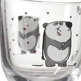 LEONARDO Tasse BAMBINIPanda, 6-tlg., Glas, 280 ml, 6-teilig bunt
