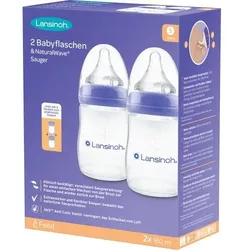 LANSINOH NaturalWave Babyflaschen 160ml & Sauger S 2 St.