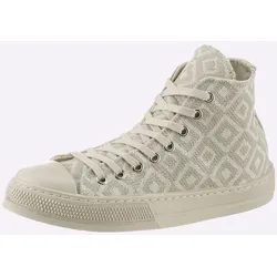 Sneaker HEINE, Damen, Gr. 41, beige (sand, beige), Textil, modisch, Schuhe