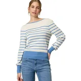 Zero Pullover mit Streifen Patch CreamBlue,44 | 44