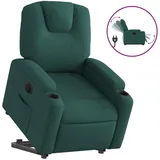 vidaXL Relaxsessel mit Aufstehhilfe Elektrisch 144 x 78,5 x 0 cm Dunkelgrün