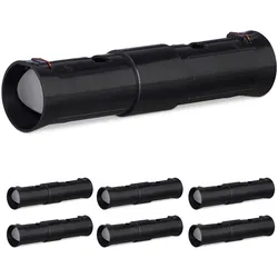 Relaxdays Maulwurffallen, 7er Set, Lebendfalle für Maulwürfe, 2 Kontrollöffnungen, verstellbar, tierfreundlich, schwarz