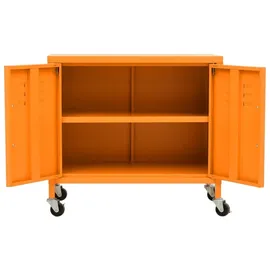 vidaXL Lagerschrank Aktenschrank 60x35x56 cm orange