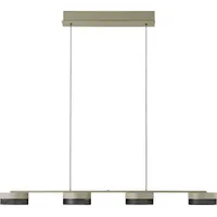 HELL höllisch gutes Licht LED Pendelleuchte MESH, LED fest integriert, Warmweiß, Tastdimmer, Stufenlos höhenverstellbar braun