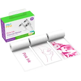 myFirst Insta Wi Sticker weiß pink 2,9 cm x 6 cm