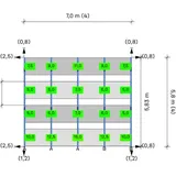 K2 S-Dome 6.10 Montagesystem (1-seitige Modulausrichtung Süd) 4 Reihen 4 Module