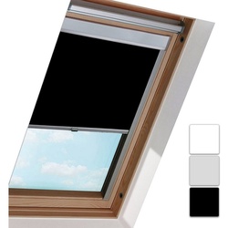 Verdunklungsrollo »Verdunklungsrollo Dachfenster Thermorollo«, Clanmacy grau