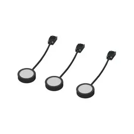 LEDVANCE Undercabinet Spot Puck 65mm 3 x 3W Schwarz Spotleuchten für Unterschrankbeleuchtung warmweißes Licht