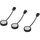 LEDVANCE Undercabinet Spot Puck 65mm 3 x 3W Schwarz Spotleuchten für Unterschrankbeleuchtung warmweißes Licht