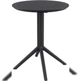 CLP Gartentisch Ø 60 x 74 cm Schwarz