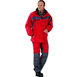 Allwetterjacke 2577 rot/schiefer, Größe 2XL - rot/schiefer - 2XL