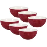 GREENGATE Alice Müslischale Claret red 14cm Set6
