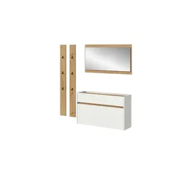 Möbel Boss Drive Garderobenkombination 192x32x172 cm weiß