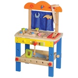 New Classic Toys L10157 Builder Carpentry Construction Work Bench, Multi Color