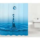 Sanilo Duschvorhang Tropfen 180 x 200 cm blau
