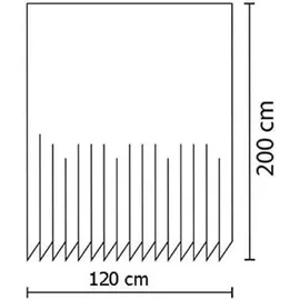 luxuskollektion Duschvorhang 120 x 200 cm Wellness Stone