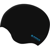 AMEO XXL Size Silikon-Badekappe – Extra große Swim Cap elastisch & strapazierfähig – wasserdichte, komfortable Schwimmhaube – Big Size Badekappe, schwarz