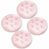 YSZBD Sitzkissen Stuhl Rund 6er/4er/2er Set、Rundes Sitzkissen Mit Loch、Sitzkissen Rund 40cm Waschbar、Stuhlkissen Rund、Sitzkissen FüR StüHle Esszimmer(#5,40x40cm4pcs)