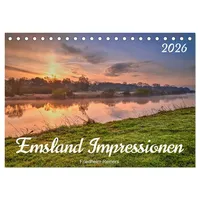 Calvendo Emsland Impressionen (Tischkalender 2026 DIN A5 quer), CALVENDO
