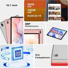 ujj Tablet 10" 5G 2025 20 GB RAM 128 GB Red